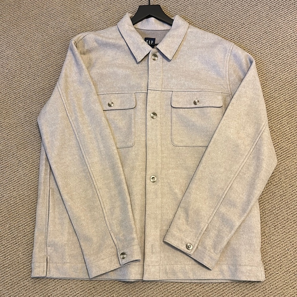 GAP wool blend heavyweight shacket XL